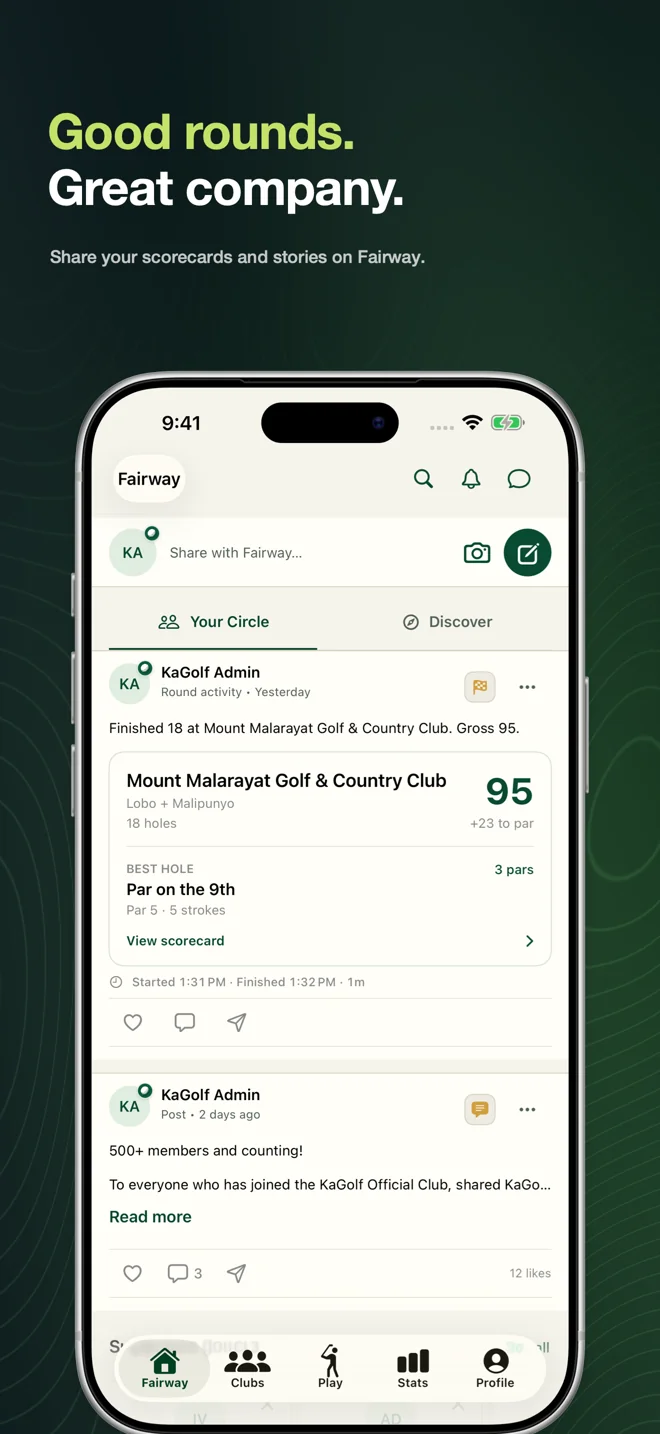 KaGolf App Store screenshot: Fairway